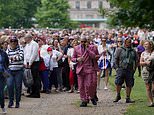 Ticket holders queue for up to 12 hours ahead of star-studded Party at the Palace TONIGHT