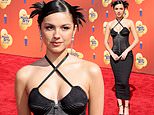 Olivia Rodrigo is flawless in a black Jean Paul Gautier corset dress at the MTV Movie & Video Awards