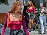 Malia Obama wears form-fitting red tank top to eat tapas in LA
