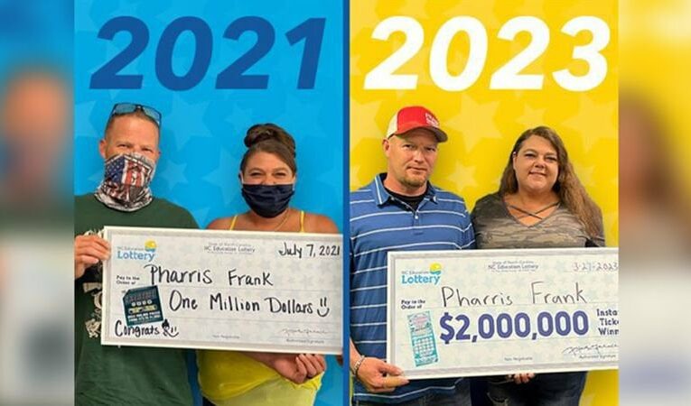 North Carolina man wins $2 million lottery after winning $1 million years before